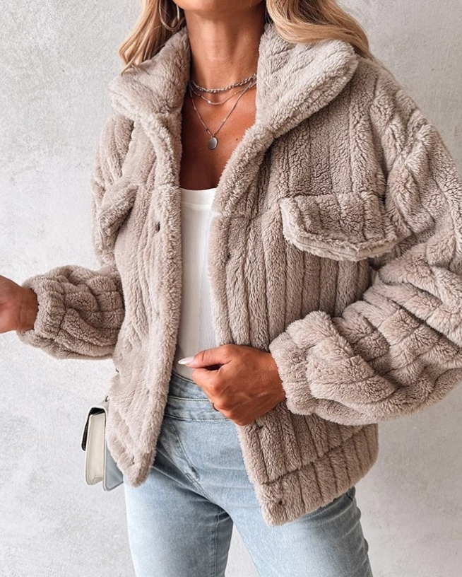 Mira | Short Teddy Coat for Women