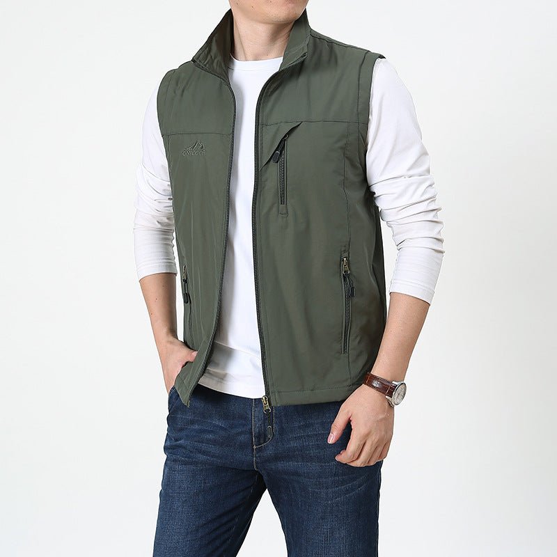 Dante | Elegant Vest with Stand-Up Collar for Men