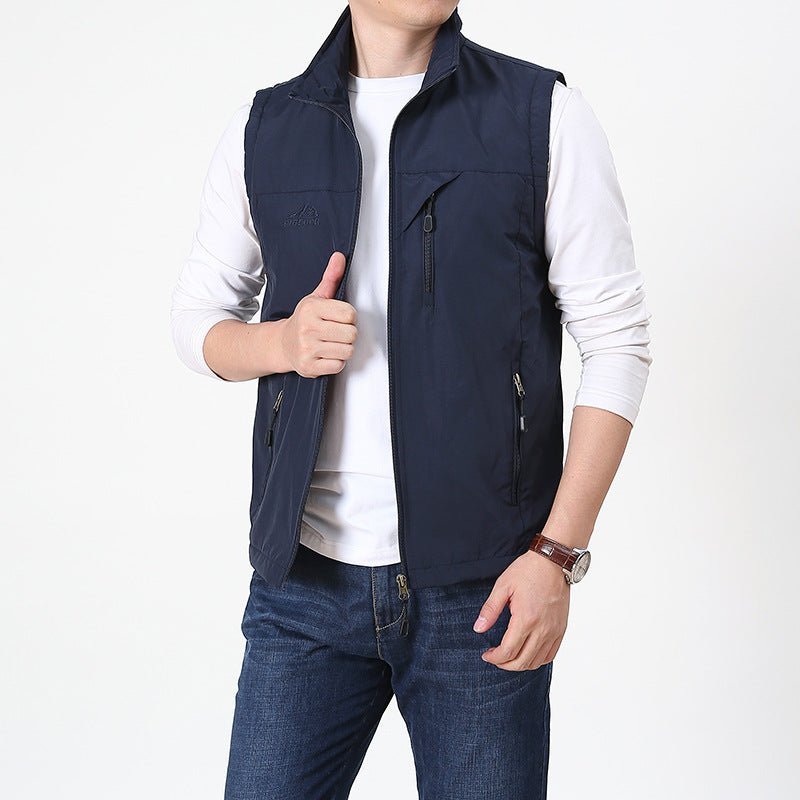 Dante | Elegant Vest with Stand-Up Collar for Men