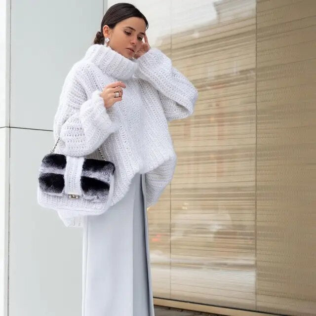 Freya | Chunky Knit Turtleneck Jumper for Women